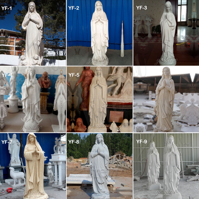 Life Size Marble Our Lady Of Lourdes Garden Statue China Supplier CHS-831