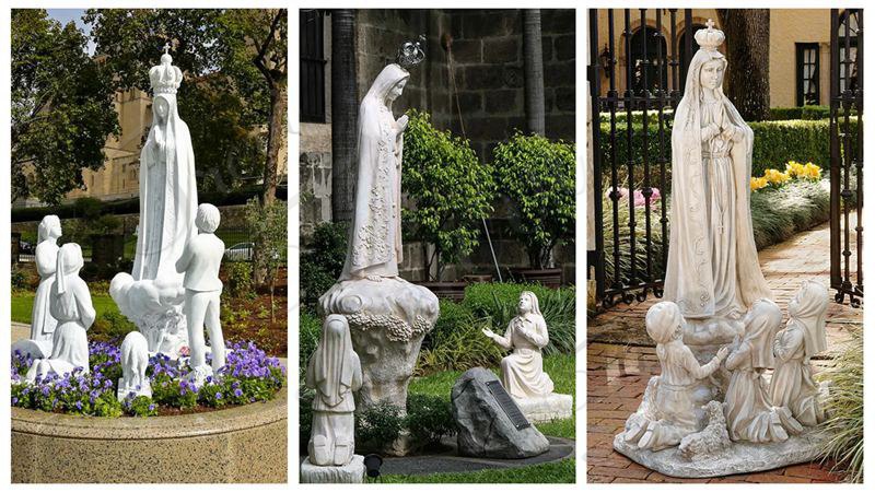 various marble fatima statue styles